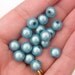 20 Light blue 8mm miracle beads