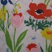 Vintage 60s Mid Century Poppy Floral Summer Floral Curtains Fabric