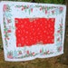 Vintage Tablecloth Adorable Christmas Theme w Aqua Christmas Trees