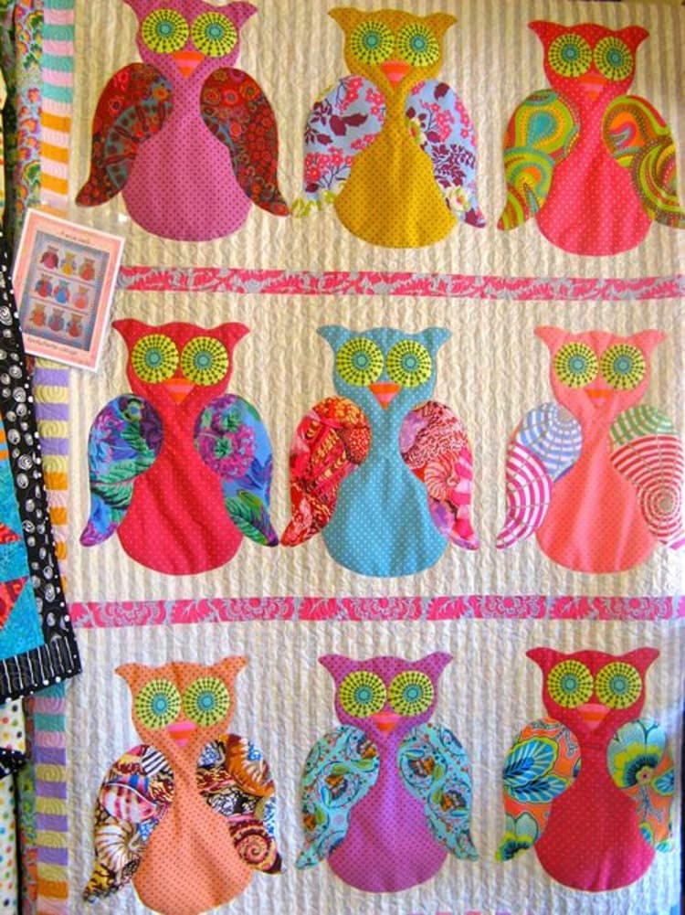 9 Wise Owls Quilt Pattern by braidcraft on Etsy