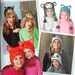 Adult & Child Animal Hats Sz 19 to 23 in. Simplicity 1953 uncut sewing pattern