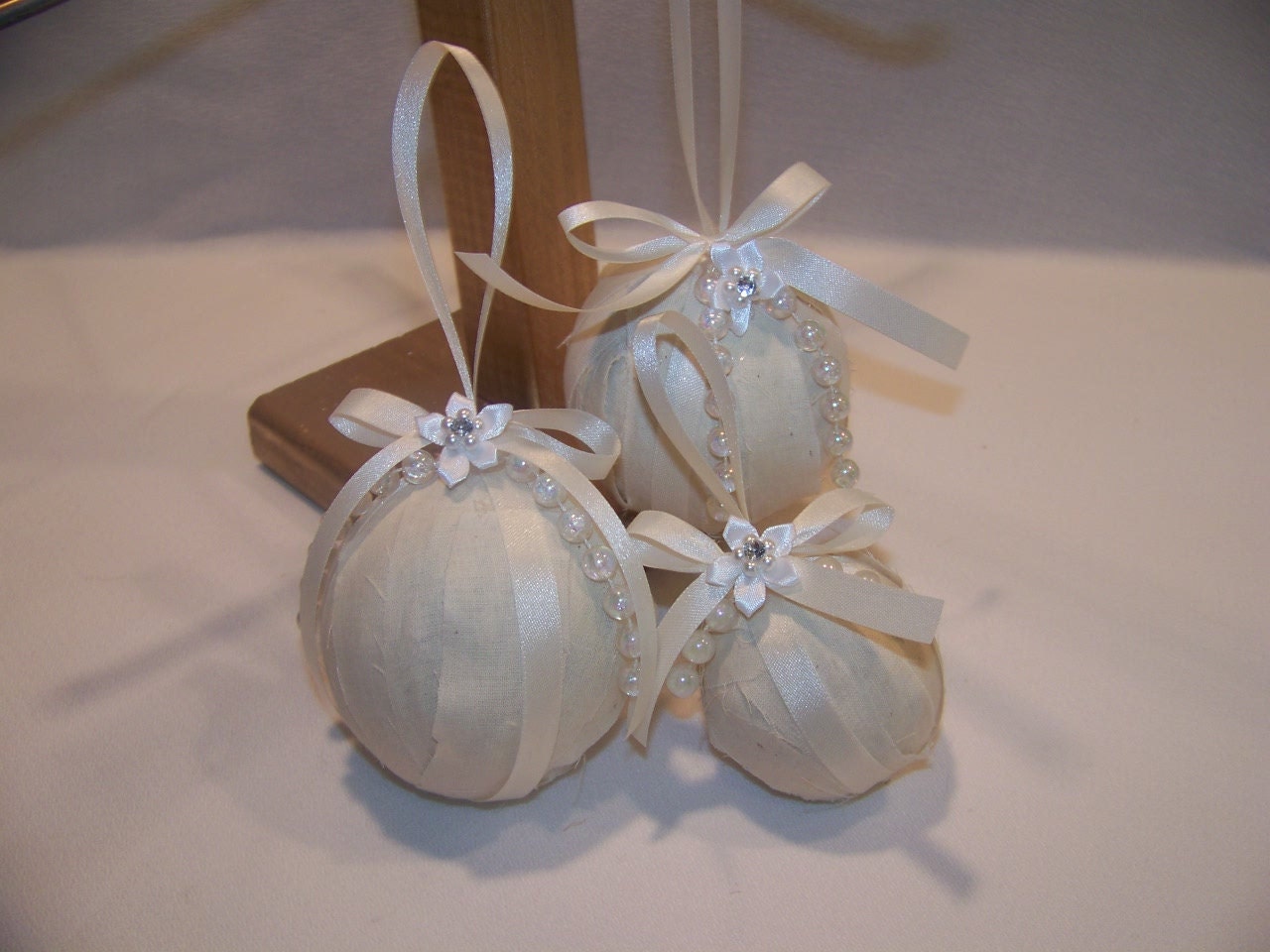 shabby country chic ornaments for christmas or wedding shabby country chic ornaments for christmas or wedding