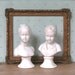 Reserved for ilonaVintage Bisque Figurines Brongniart Boy Girl Houdon