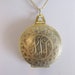 RESERVE for STEPHANI Vintage Victorian Etched Locket Pendant Necklace