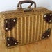 Vintage Woven straw purse Picnic Basket Lunch Box