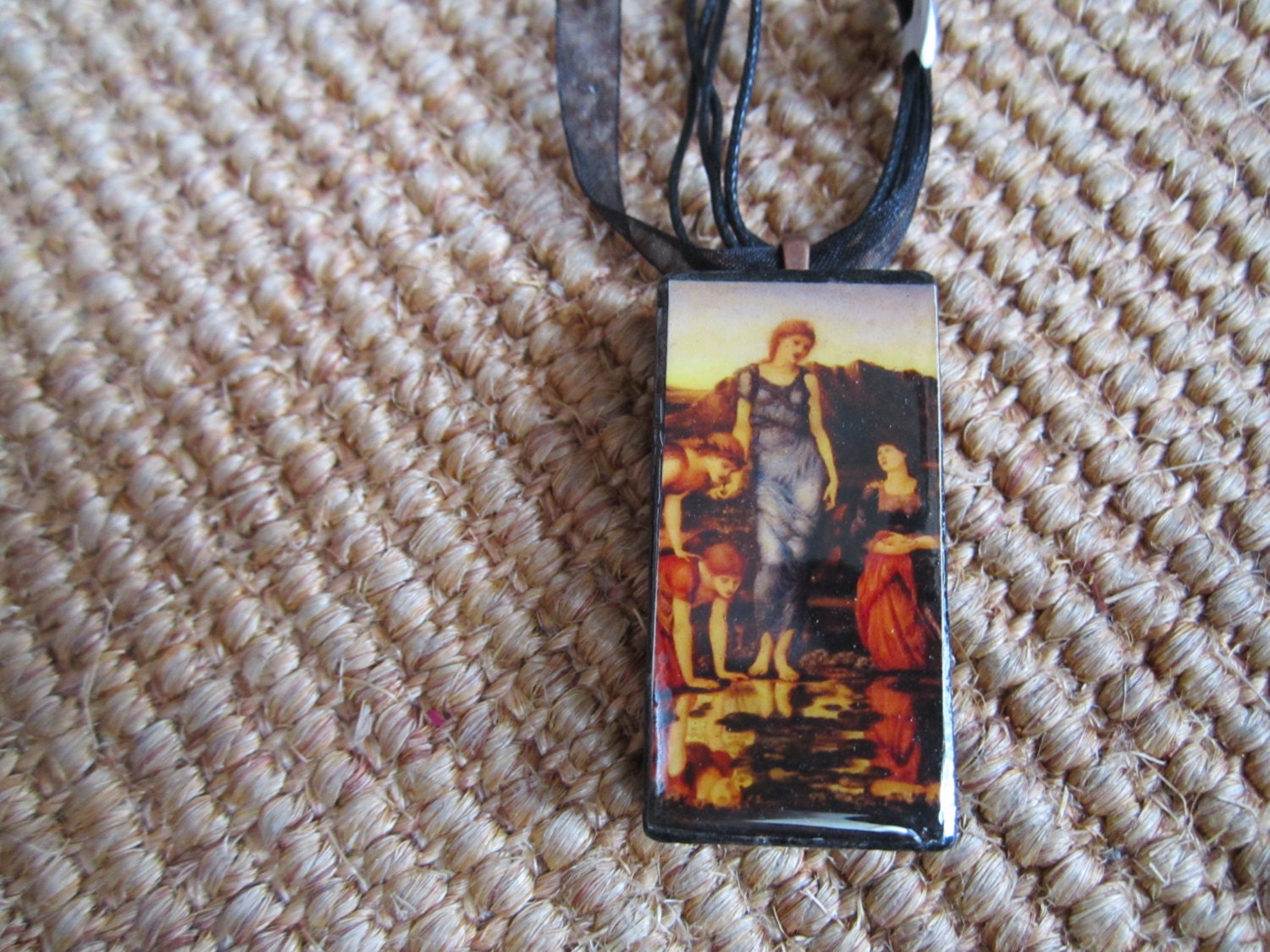 SALE The Mirror of Venus painted by Pre Raphaelite art Edward