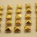 100 pcs. Dark Gold Pyramid Rivet Studs Leathercraft Decorations Findings 6 mm. KPRG6