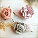 Sale--French Mararon pastel flower bobby pins-- Casual or a touch of elegance to any hairstyle. Ready to ship.