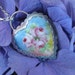 Sale was 120.00 now 100.00 Vintage Porcelain and Silver Necklace