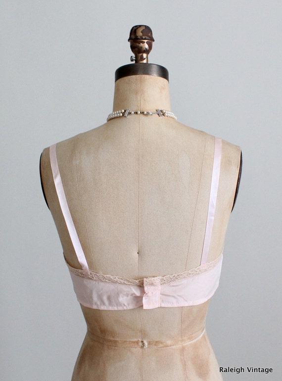 Vintage 1920s Bra 20s 30s Lace and Silk Brassiere