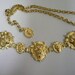 Vintage Neiman Marcus Made in Italy Lions Head Chain Belt MINT