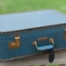 Vintage Suitcase - Blue/Teal - Photography Prop