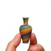 Rainbow Stripes Mini Vase, Hand Blown Glass