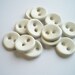Milk White Ceramic Buttons
