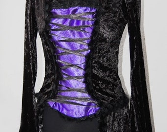 Velvet gothic tunic