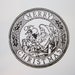 vintage rubber stamp - MERRY CHRISTMAS seal - Santa Claus