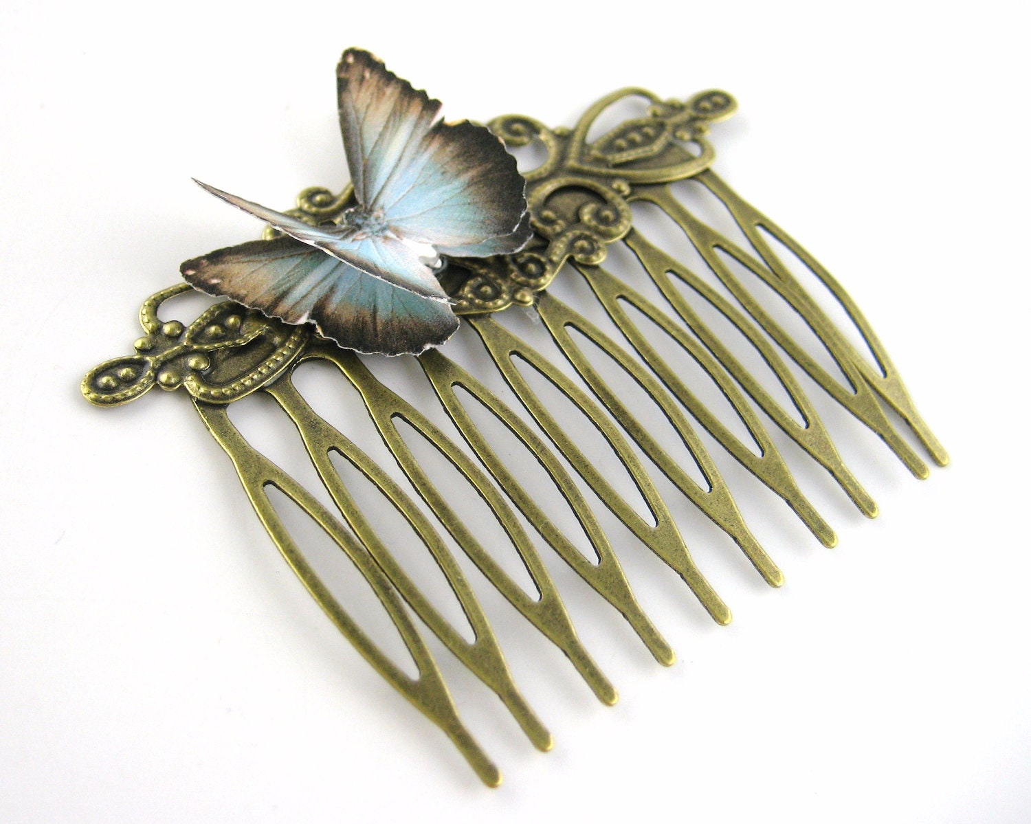 purses unique vintage SpotLightJewelry Comb Deco Victorian by Clip Butterfly Hair Art