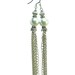 Silver Tassel Earrings, Repurposed Vintage, Pearl
