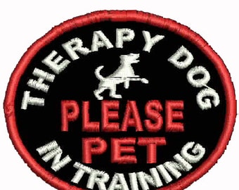 Service Dog Patch Therapy Dog in Training Patch Service Dog Patches Assistance Dog Support
