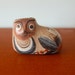 Mexican Folk Art Burnished Tonala Style Cat Figurine