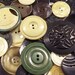 VINTAGE Buttons Large Lot of WAFER Celluloid Buttons (100) Various Styles Big to Small Antique Vintage Celluloid Wafer BuTTON Destash (G39)