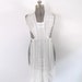 White Eyelet Dotted Swiss Pinafore Apron Vintage/Antique