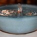 Ceramic Cat Fountain, Handmade, Foodsafe - "Caribbean Shore" - 9 Plus Inch Diameter