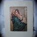 1950s Italian Made Ferruzzi Madonna Silk Like Print Card.