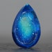 Blue Druzy Agate Stone - Designing, Wraping, Focal Pendant Stone - Not Drilled - Tiny, 22mm (3435)