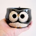 Custom Listing for Veronica - Hooter Owl Mug in Handsome Charcoal Gray Handmade Stoneware