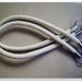 a pair of 24 inch PU leather purse handles White (purse making supplies)