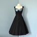 RESERVED FOR SARIA Vintage 1950s Party Dress...Beautiful Reich-Petrillo Midnight Black Taffeta Party Dress