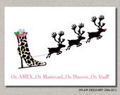 Holiday Greeting Card - Fancy Boot by Flair Designery Il_170x135