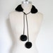 Vintage Faux Fur Collar w/ Pom Poms