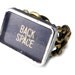 Steampunk Ring Upcycled Typewriter Key Ring BACK SPACE Unisex Brass Typewriter Ring