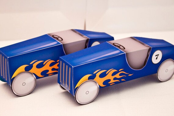 Soap Box Derby Car Favor Box : DIY Printable PDF - Instant Download Il_570xn