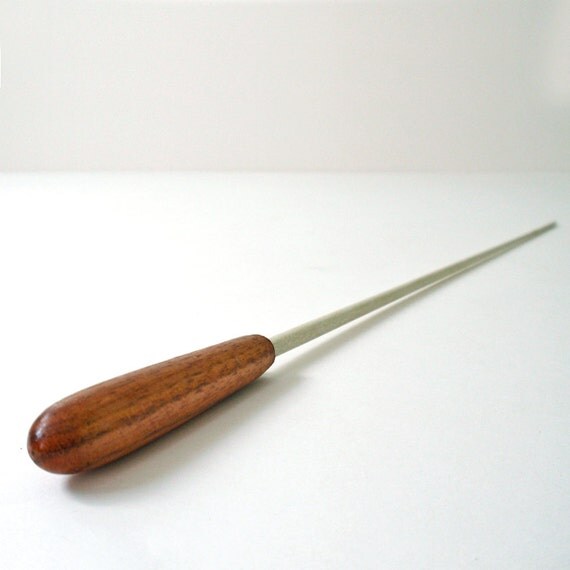 Vintage Wooden Conductors Baton Conducting Wand by RattyAndCatty