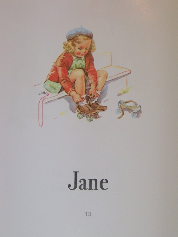 Vintage Dick And Jane Book By Fleamarketfloozie On Etsy