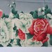 Vintage Kimono Fabric - Kimono Floral Fabric - Crepe Roses