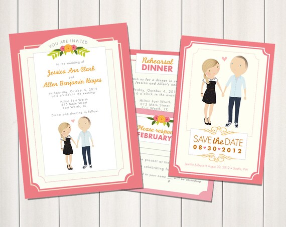 Save The Date And Wedding Invitation Packages 9