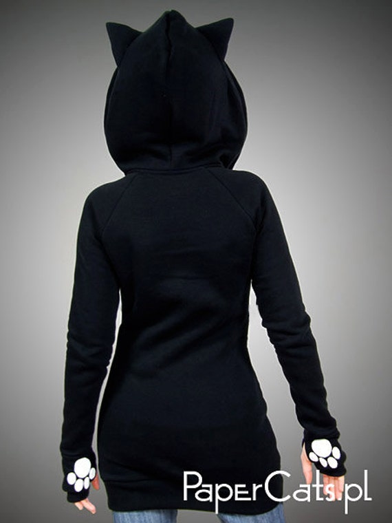 black cat hoodie ears animal by papercatspl on etsy on the hunt black cat hoodie ears animal by papercatspl on etsy on the hunt