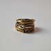 Bronze Stacked Rings Industrial Vintage Set