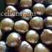 Full strand Fresh Water Pearl in Bread shape Darkhaki color -11mm to 12mm