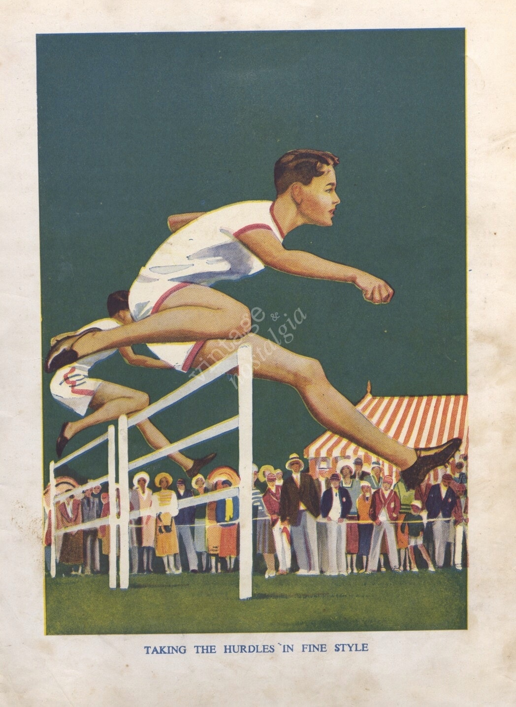 Storybook art, Hurdles, Track and field