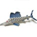 Vintage Adorable Enameled Brooch Pin C Clasp Marlin Fish