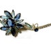 Vintage Stunning Juliana Blue Rhinestone Flower Brooch Pin