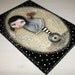 folk art clockwork girl whimsical original steampunk painting Mixed media painting on wood - Outside the box