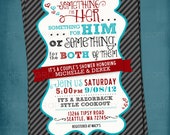 Something for Him, Her or Something for the Both of Them. Couple's Wedding Shower Invite. By Tipsy Graphics. Any colors Il_170x135