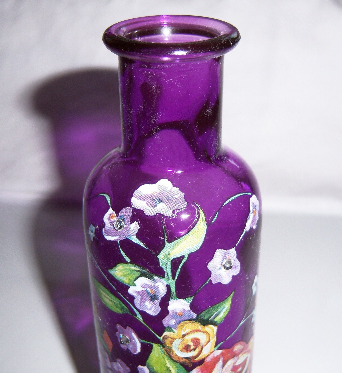 Purple Bud Vase Multi Floral Swarovski Crystals   Il Fullxfull.403671065 O9nn 