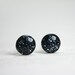 super tiny circle post earrings in charcoal - little dot earrings round circle